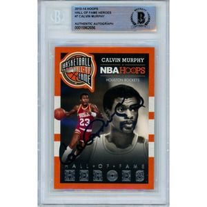 Calvin Murphy Autographed Houston Rockets 2013 Panini Card Beckett Authenticated